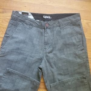 Nwt Size 30 x 30 // Carbon Plaid Gray